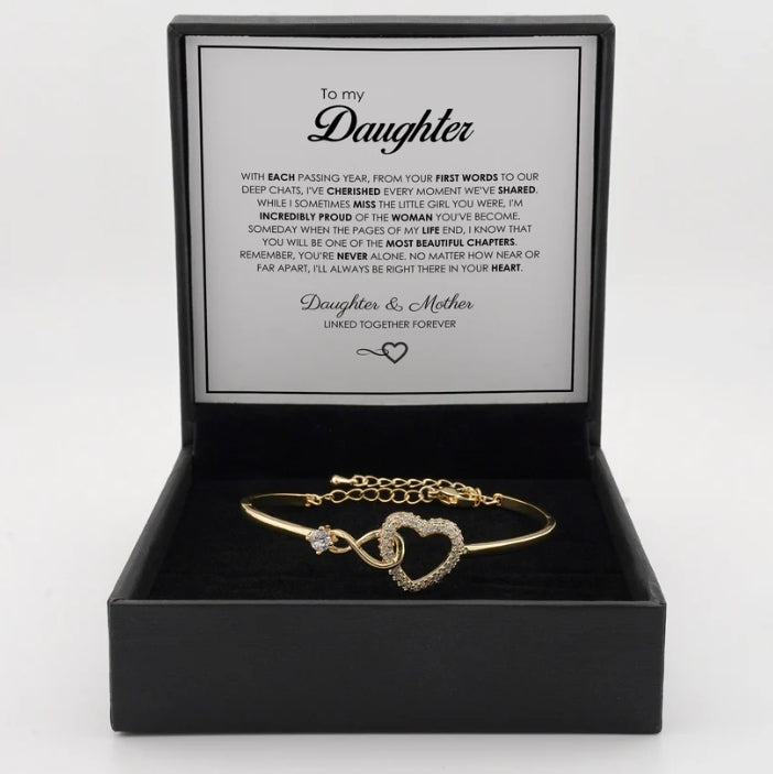 "To My Daughter" Infinite Love Bracelet